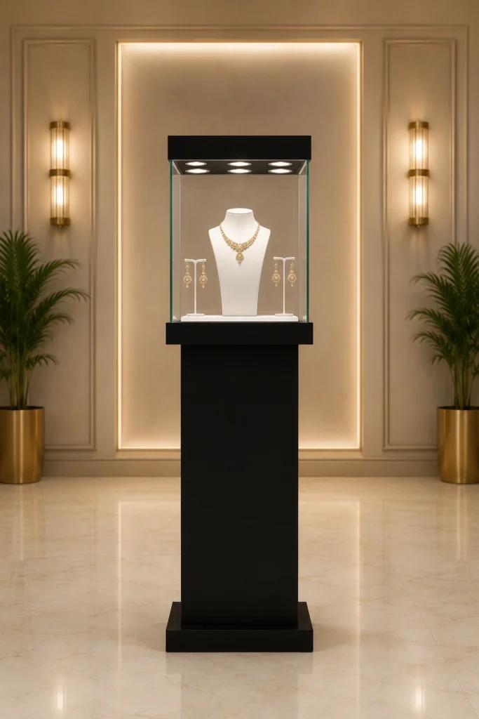 Black Tall Jewelry Display Stand