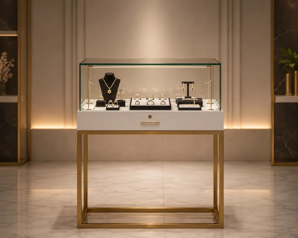 Gold Large rental Jewelry Display
