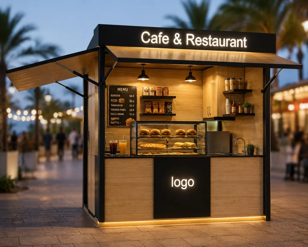 Outdoor Kiosk restaurant and cafe 