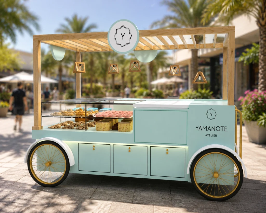 Outdoor kiosk Design cart kiosk