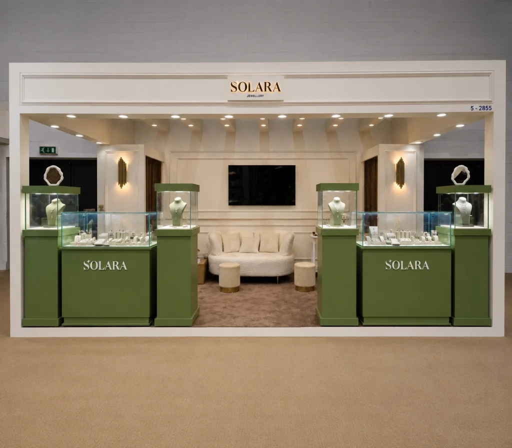 rental jewelry showcase exhibition