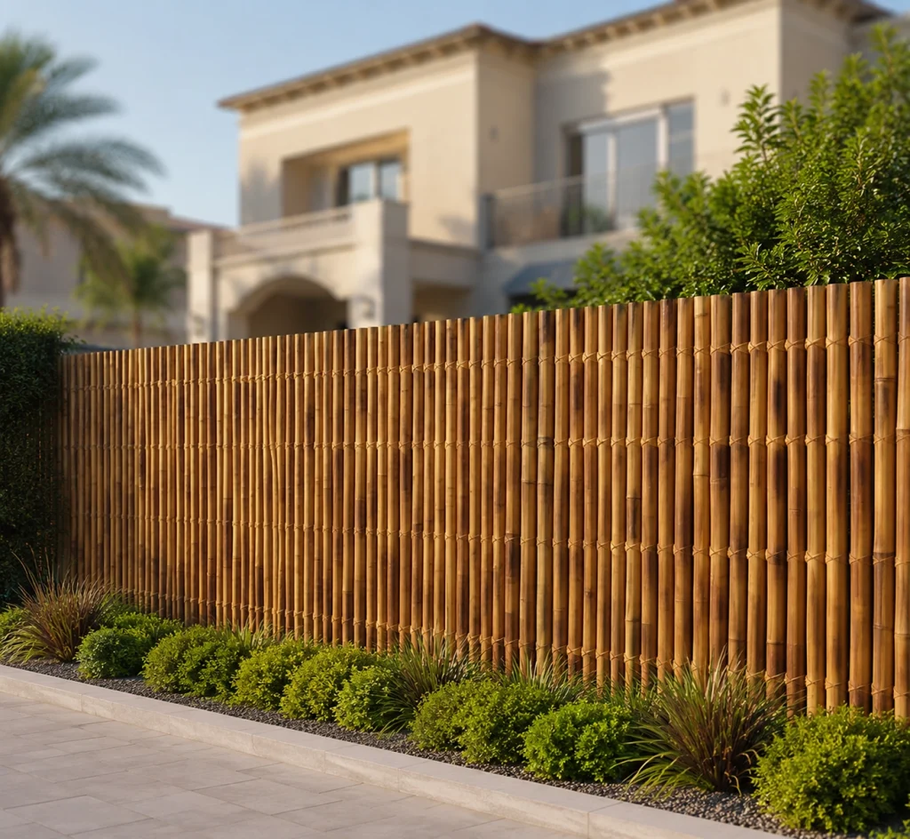 Bamboo fence design