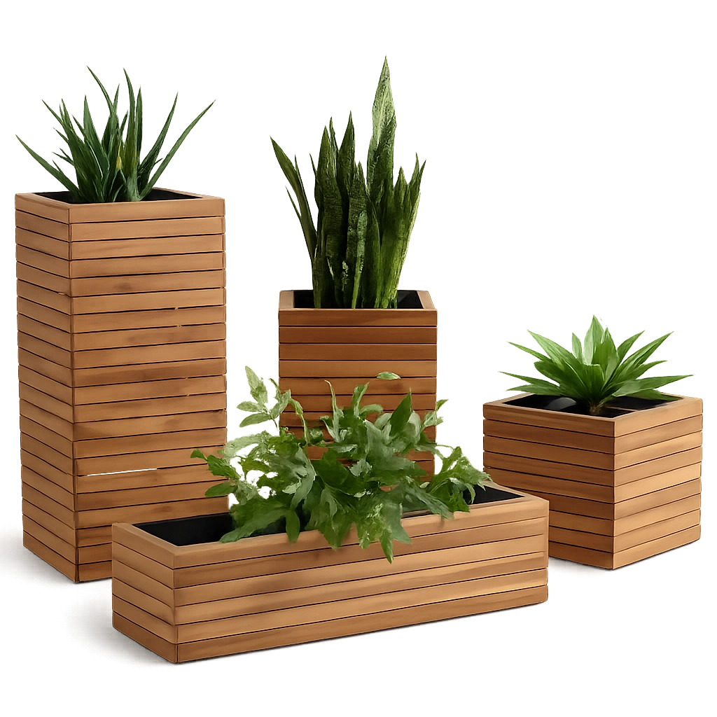 wooden planter box
