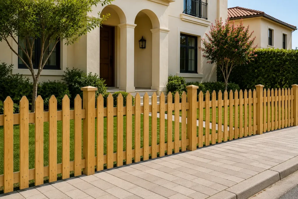 2. Classic Picket Fence
