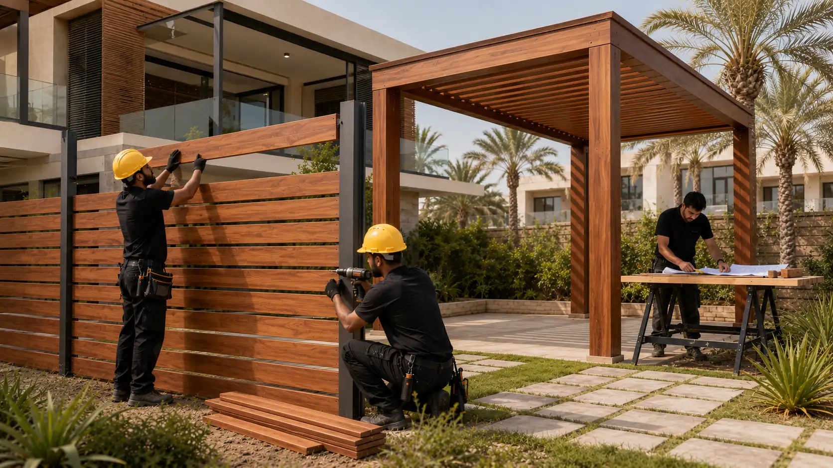 Dubai MTS workshop manufacturing and on site installation