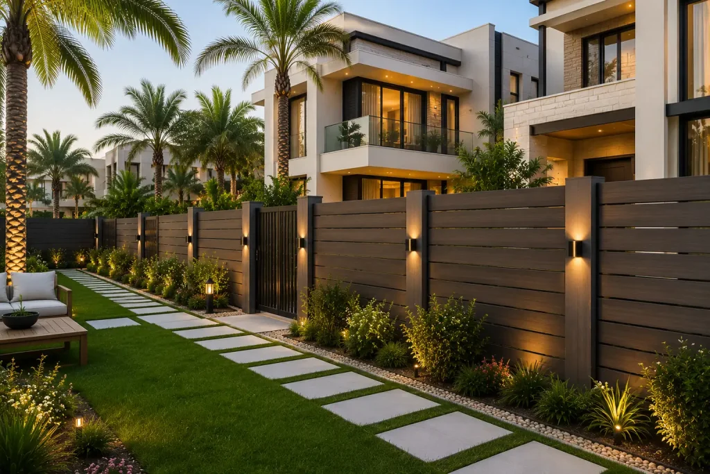 WPC Fence for Modern Villas