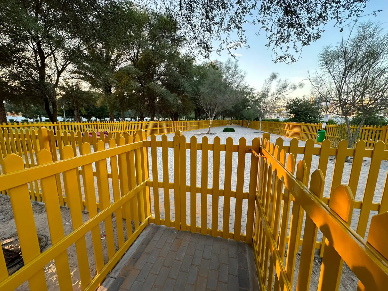 JVC Park Wooden fencing in Dubai