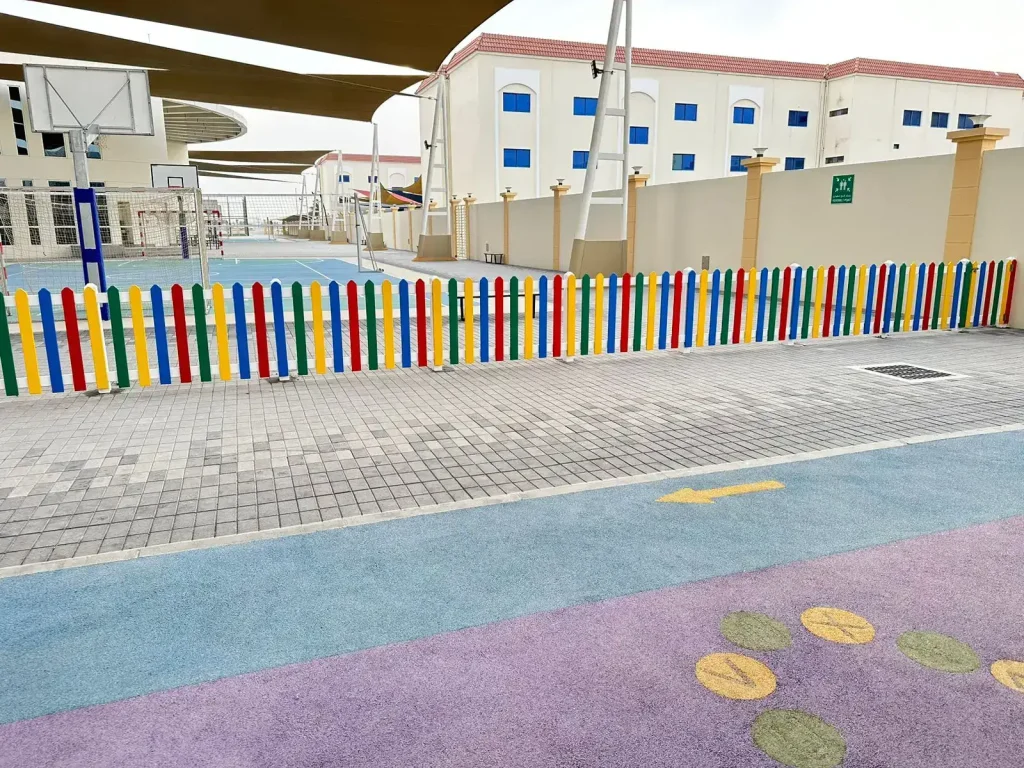 Multi color Fence Project at Abu Dhabi