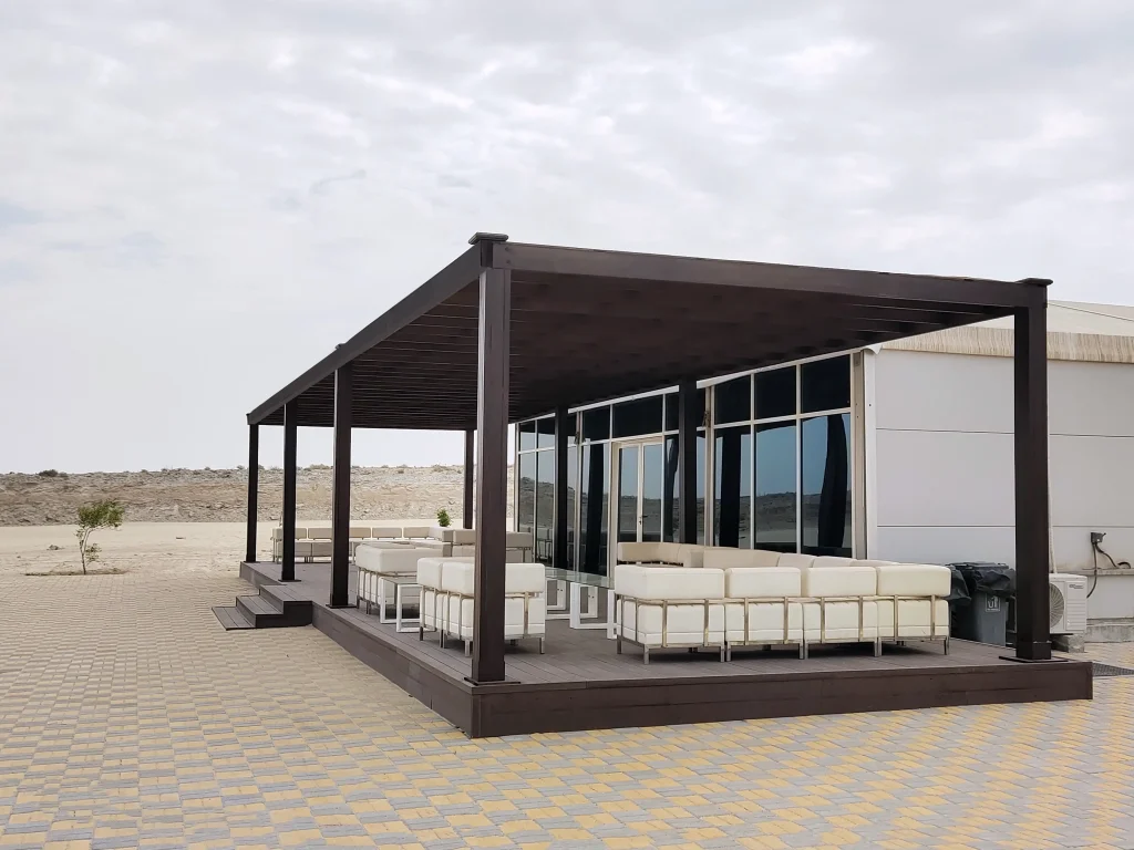 Pergola in Abu Dhabi sport aviation club Abu Dhabi