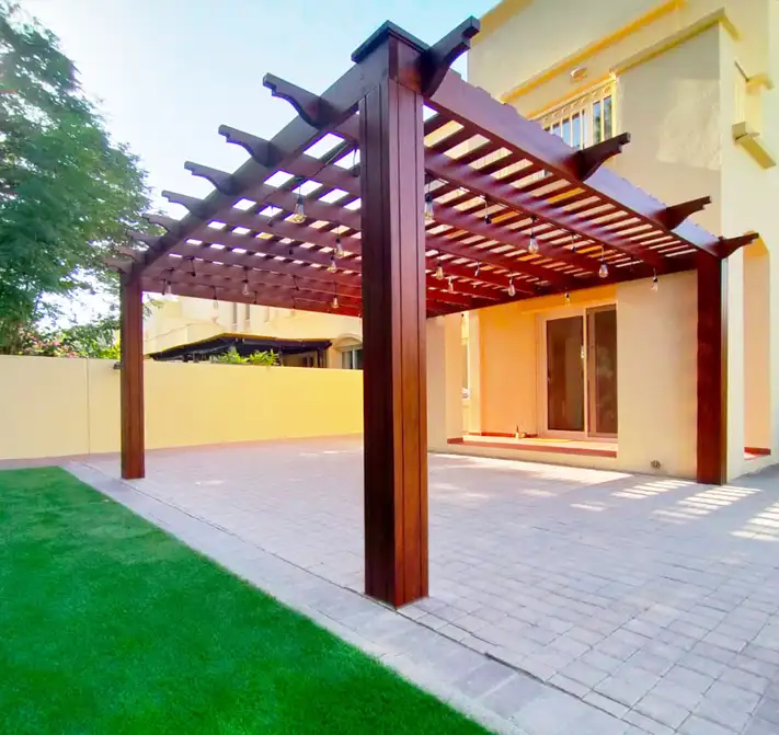 Pergola with Hanging light in Dubai