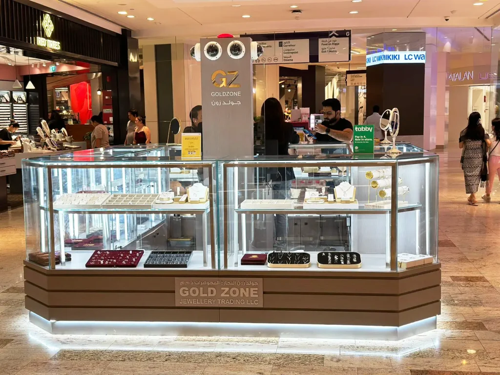 Project done at Al Ghurair Mall Jewelry Kiosk in Dubai