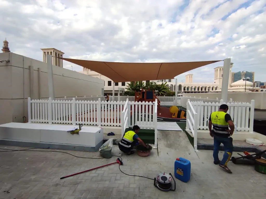 School Play Area picket Fence at Bur Dubai