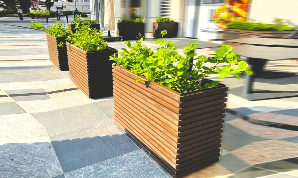 WPC Planter Box Project Dubai Mall