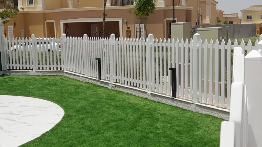 garden fence at villa nova Dubai
