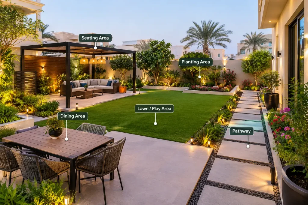Garden Layout for Dubai Landscape